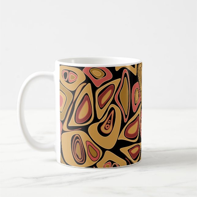 Abstract simple seamless texture pattern print coffee mug (Left)