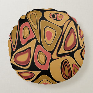 Abstract simple seamless texture pattern print round cushion