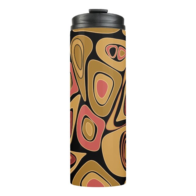 Abstract simple seamless texture pattern print thermal tumbler (Front)