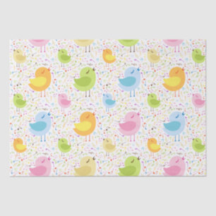 Abstract Singing Birds Tissue Paper