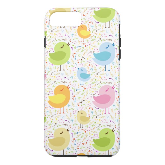 Abstract Singing Chicks Case-Mate iPhone Case (Back)