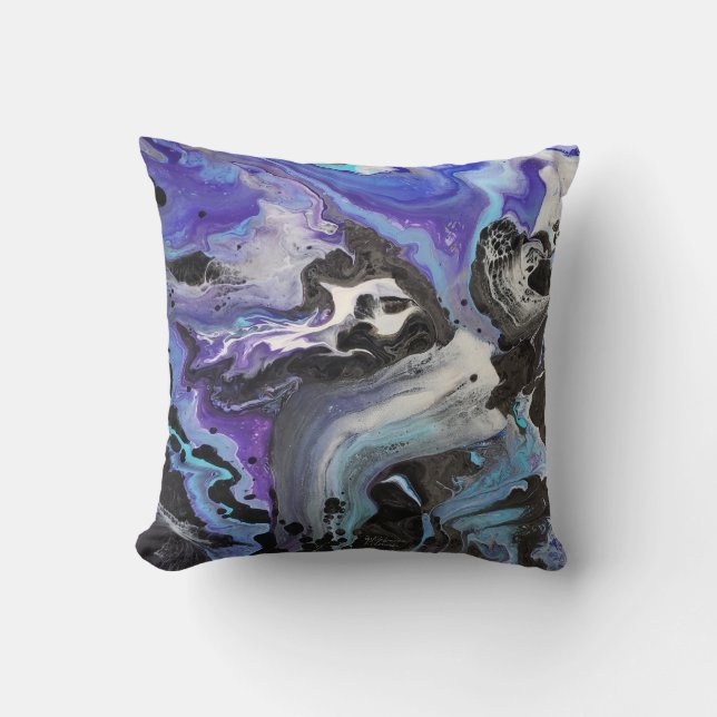 Abstract Skeleton Design for Halloween or any time Cushion (Front)