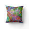 Abstract Skull Throw Pillow