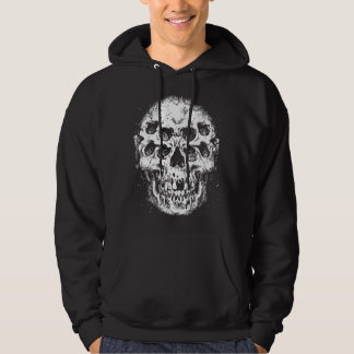 Abstract Skull with Multiple Eyes Hoodie