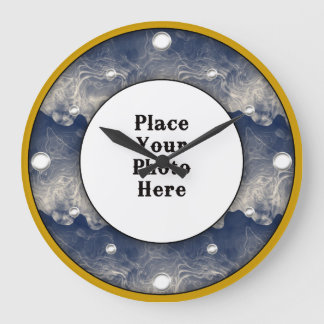 Abstract Smoke Frame Your Photo Wall Clock