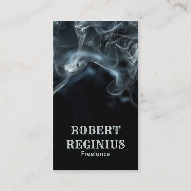 Abstract smoke hkko business card (Front)