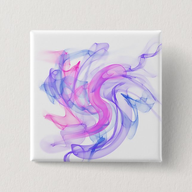 Abstract  Smoke on the Water 15 Cm Square Badge (Front)