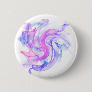 Abstract Smoke on the Water 6 Cm Round Badge