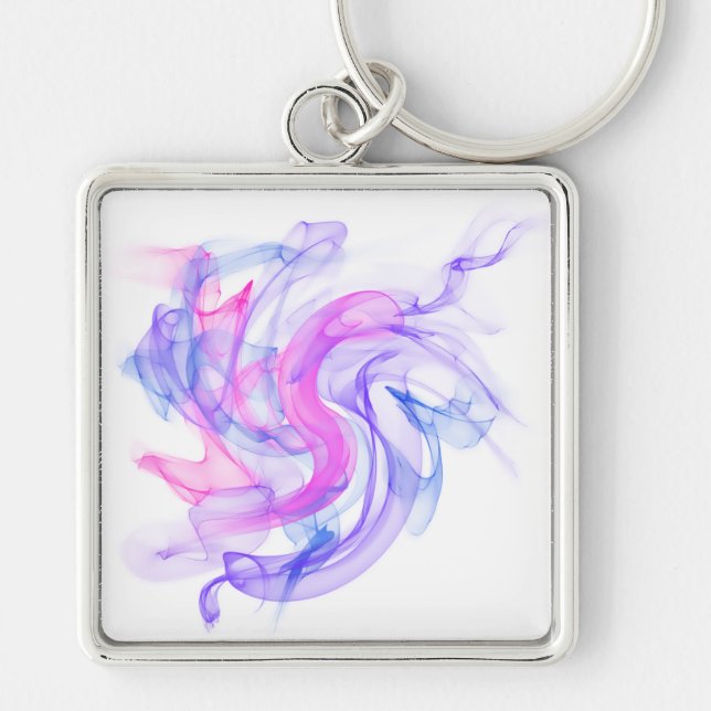 Abstract  Smoke on the Water Key Ring (Front)