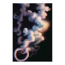 Abstract Smoke Swirls | Modern Art Poster