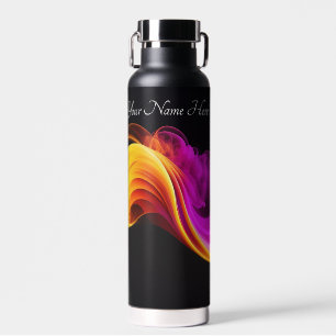 Abstract Smoke Water Bottle