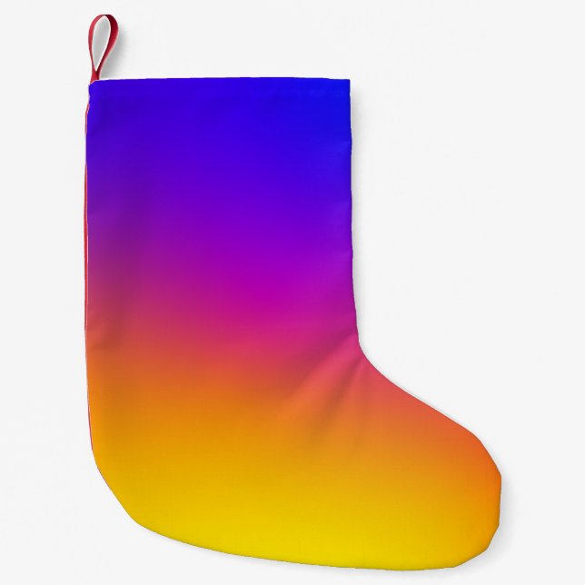 Abstract Smooth Background. Virbant Wallpaper. Mod Small Christmas Stocking (Front)