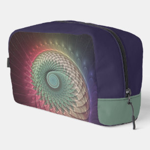 Abstract Snail Colourful Modern Fractal Art Dopp Kit