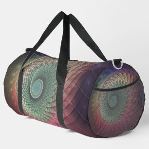 Abstract Snail Colourful Modern Fractal Art Duffle Bag