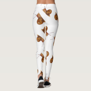 Abstract snail pattern leggings