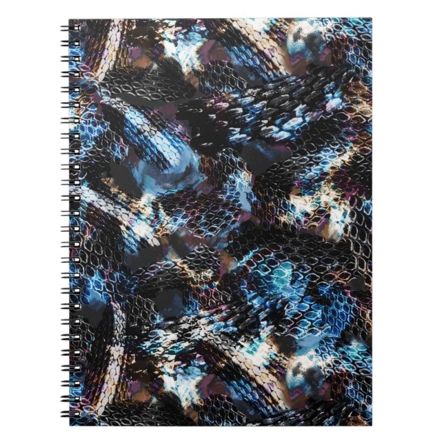 Abstract snake skin reptile print notebook (Front)