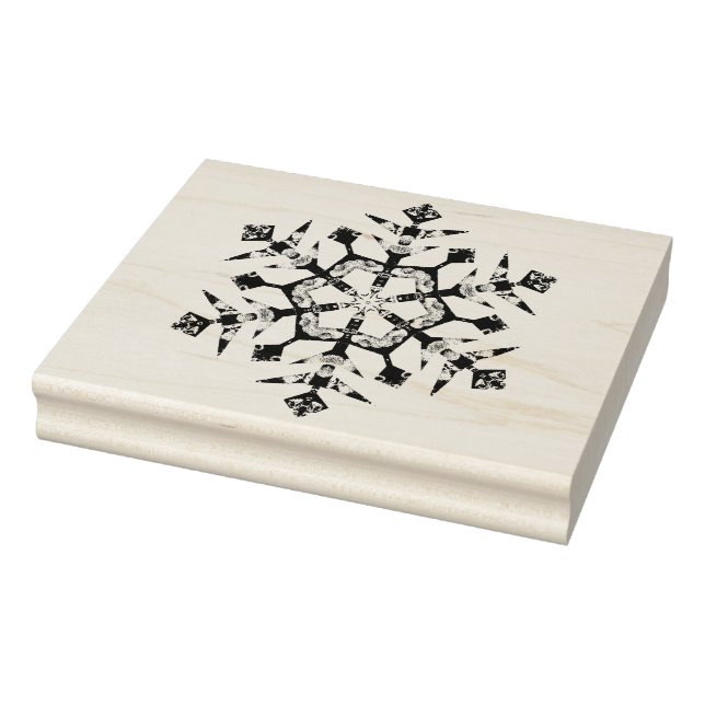 Abstract snowflake 2 pattern art stamp (Stamp)