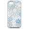 Abstract Snowflake Blue and White iPhone 5 case