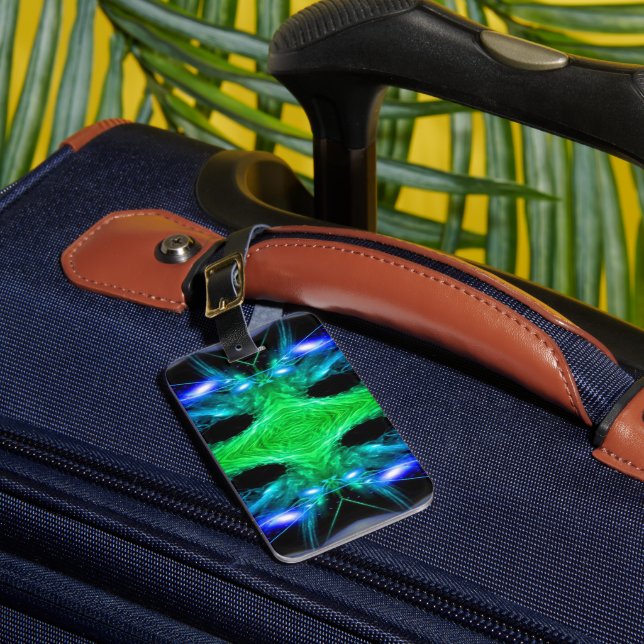 Abstract Snowflake Luggage Tag (Front Insitu 1)