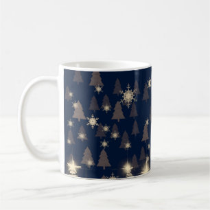 Abstract snowflakes. 2d illustration. Holy Christm Coffee Mug