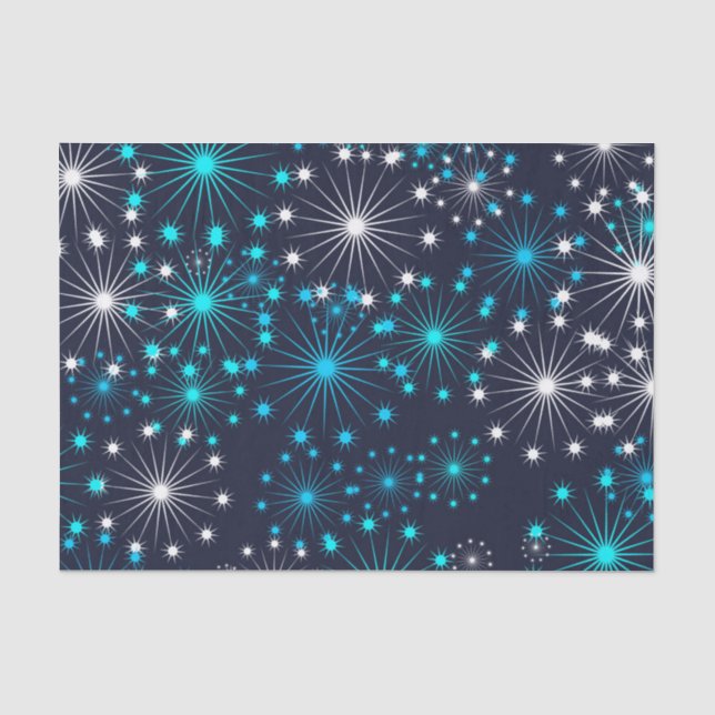 abstract snowflakes tissue paper (Front)
