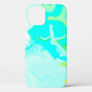 Abstract soft cloud background in pastel colorful iPhone 12 case