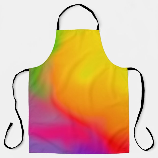 Abstract soft cloud background in pastel colourful apron (Front)