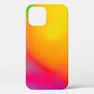 Abstract soft cloud background in pastel colourful iPhone 12 case