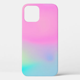 Abstract soft cloud background in pastel colourful iPhone 12 case
