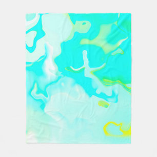 Abstract soft cloud background in pastel colourful fleece blanket