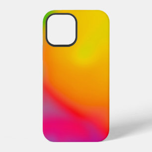 Abstract soft cloud background in pastel colourful iPhone 12 case
