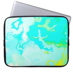 Abstract soft cloud background in pastel colourful laptop sleeve