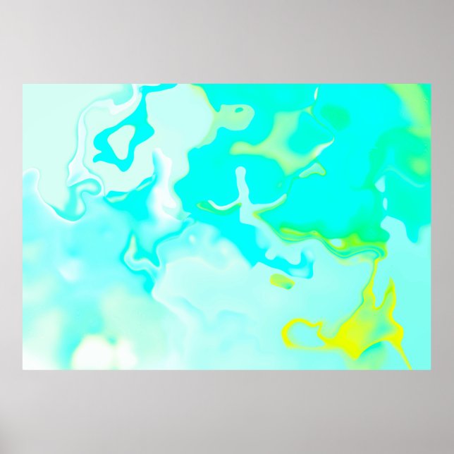 Abstract soft cloud background in pastel colourful poster (Front)