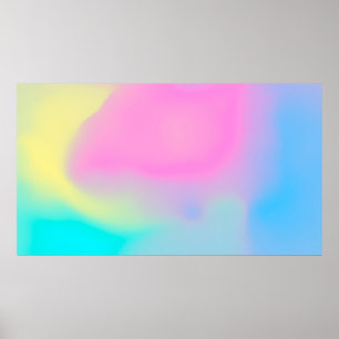 Abstract soft cloud background in pastel colourful poster