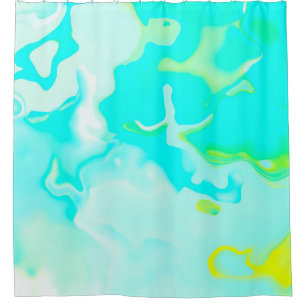 Abstract soft cloud background in pastel colourful shower curtain