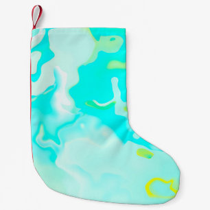 Abstract soft cloud background in pastel colourful small christmas stocking