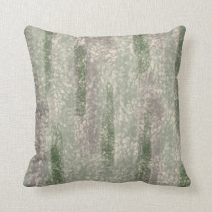 Abstract Soft Hues Grey Beige Moss & Stone Cushion