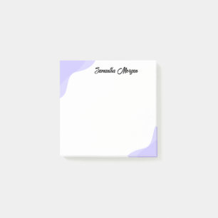 Abstract soft purple waves customisable post-it notes