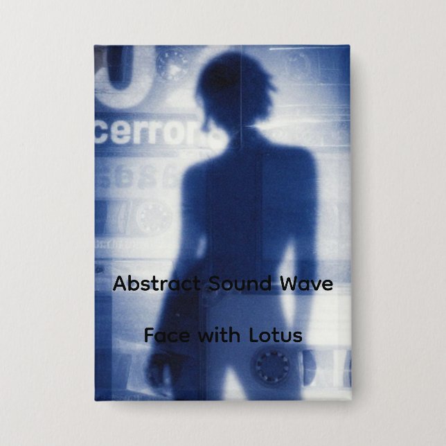 Abstract Sound Wave Face with Lotus – Minimalist S (Front)