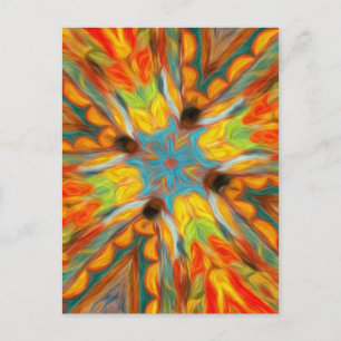 Abstract Southwestern Design Postcard