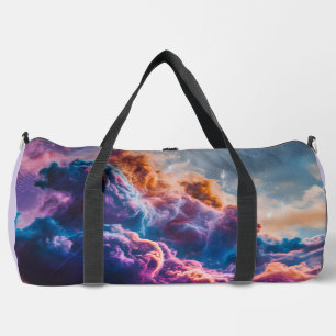 Abstract Space Nebula Art - Colorful Cosmic Duffle Bag