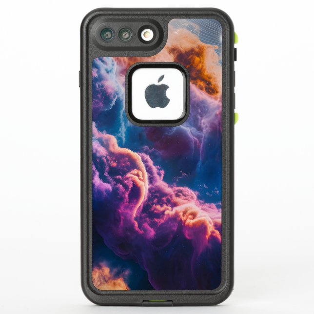Abstract Space Nebula Art - Colorful Iphone Case (Back)