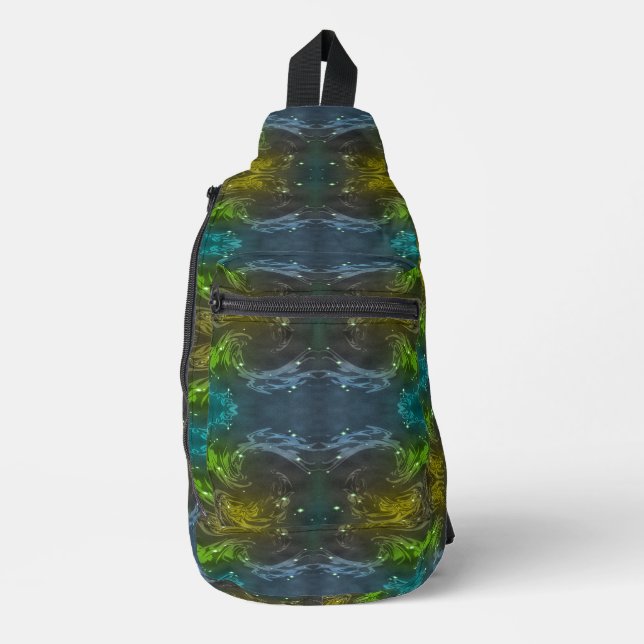 Abstract Space Sling Bag (Front)