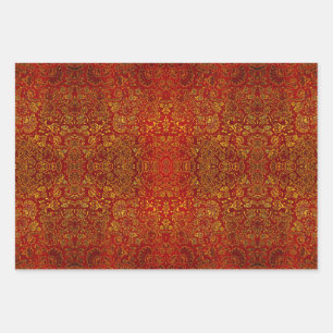 Abstract sparkle beautiful edgy amber samples wrapping paper sheet