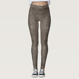 Abstract sparkle beautiful light grey samples leggings