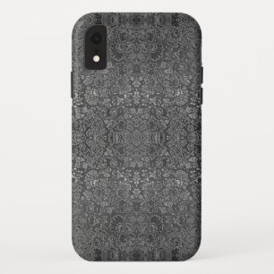 Abstract sparkle white and black samples iPhone XR case