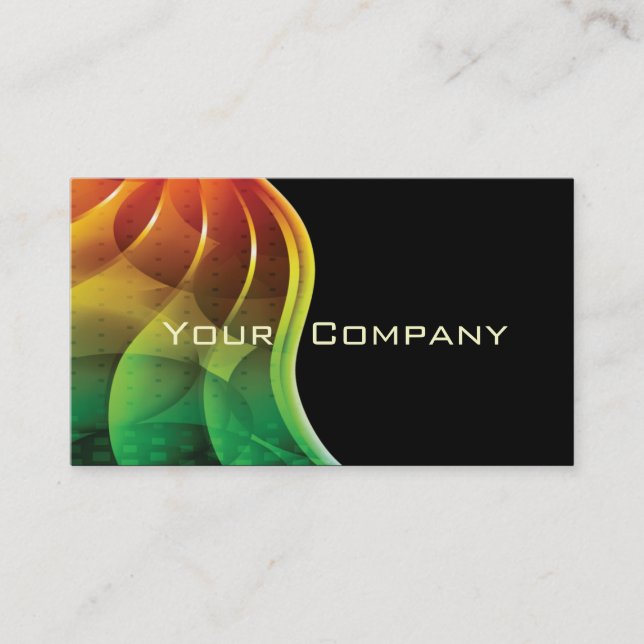 abstract spectrum abstract business cards. card (Front)