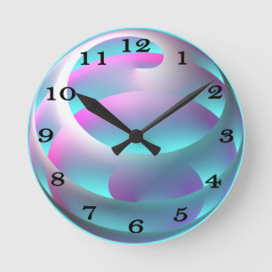 Abstract Sphere Wall Clock