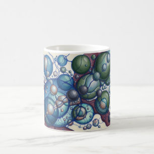 Abstract Spheres Sweatshirt Organic Line Neurograp Coffee Mug