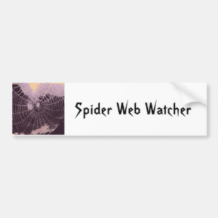 Abstract Spider Web Bumper Sticker